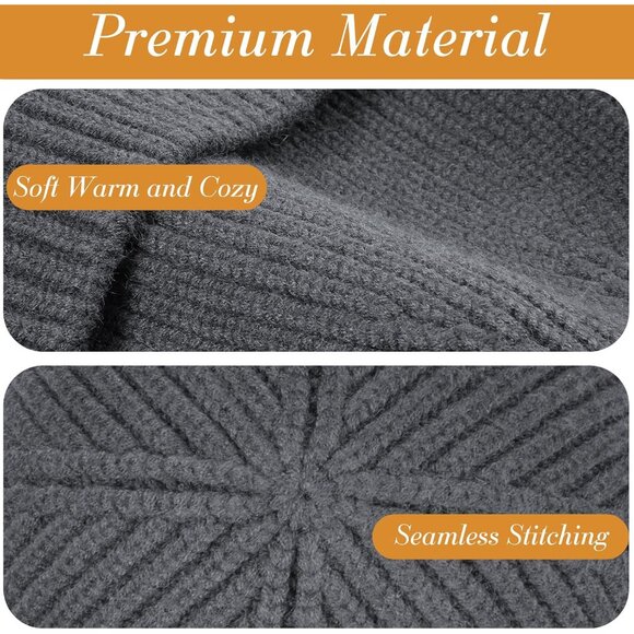 Fashionable Fisherman Beanie - Cozy Unisex Knit Hat for Every Winter Occasion - Picture 4 of 7